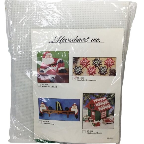 Herrschners Starflake Ornaments Kit Plastic Canvas #57-1840 Snowflakes Stitchery - Picture 1 of 6